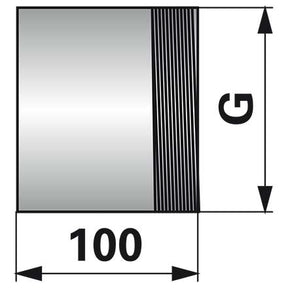 Gewindestutzen 4 Zoll x 100 mm, einseitiges Gewinde – Adapter für Gülletechnik Ersatzteil