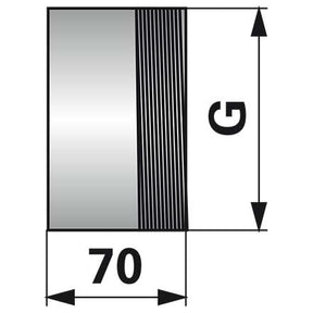 Gewindestutzen 4 Zoll x 70 mm, einseitiges Gewinde – Armaturen Ersatzteil
