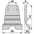 Gleitkufe ESM 3411750 – Scheibenmähwerk Ersatzteil