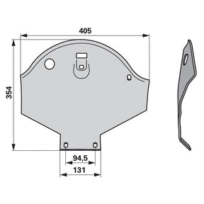 Gleitkufe 4.1227.1455.0 zu Lely Scheibenmäher – Halter für Scheibenmähwerk Ersatzteil