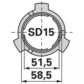 Gleitlagerring SD15 Walterscheid 1087279 – Gelenkwelle Ersatzteil
