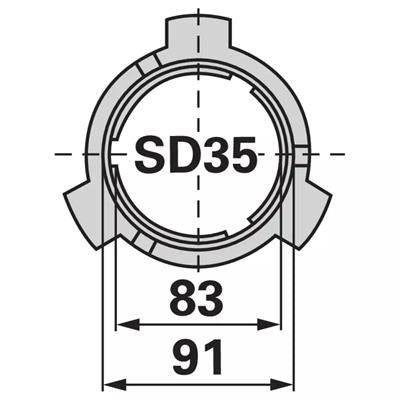 Gleitlagerring SD35 Walterscheid 1342315 – Lager Ersatzteil
