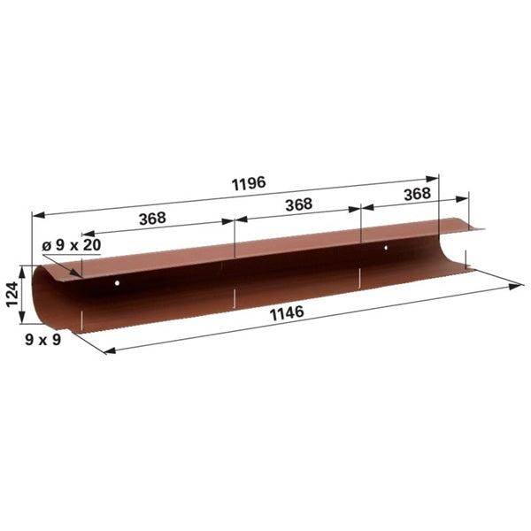 Gleitprofil L 1.196 mm zu Mengele 02011197 – Landtechnik Ersatzteil