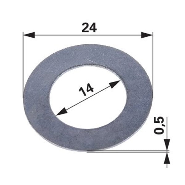 Gleitscheibe AD 24 x ID 14 x S 0,5 mm zu Vogel und Noot F5000010 – Landtechnik Ersatzteil