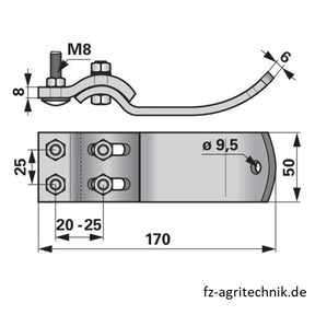 Gleitsohle ESM 2380060 - 238.0010 – Balkenmäher Ersatzteil