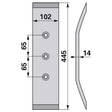 Grubberschar - Arbeitsbreite 102 mm – Grubber Schare Ersatzteil