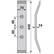Grubberschar - Arbeitsbreite 70 mm – Grubber Schare Ersatzteil