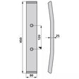 Grubberschar - Arbeitsbreite 80 mm – Grubber Schare Ersatzteil