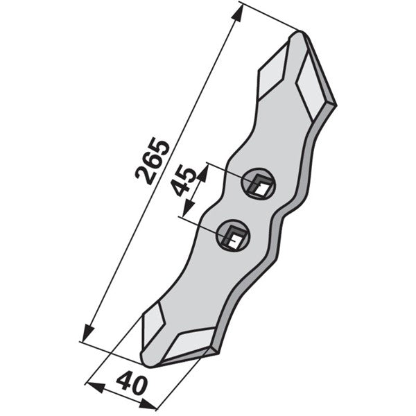 Grubberschar CW650015700 zu Clemens – Grubber Schare Ersatzteil