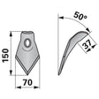 Hackschar 9105, 70mm 50 Grad zu Hatzenbichler – Grubber Schare Ersatzteil