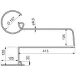 Hackstriegelzinke links 3.5103.0018.0 zu Lely – Saattechnik Ersatzteil