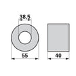 Hartholzlager rund 40x55x38,5mm – Lager Ersatzteil