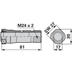 Hülse mit Abstreifer & Ring AM181/1 zu Aebi – Sonstiges für Traktor Ersatzteil