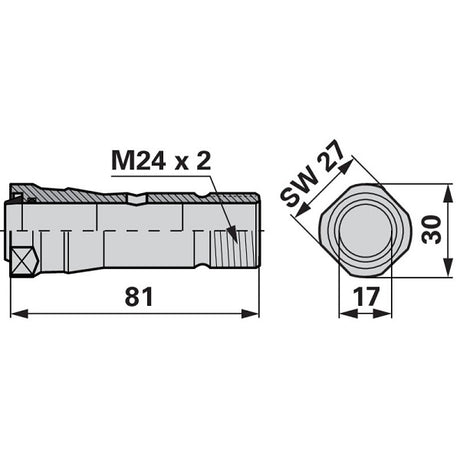 Hülse mit Abstreifer & Ring AM181/1 zu Aebi – Sonstiges für Traktor Ersatzteil