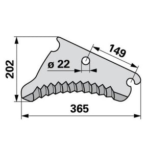 Messer CC52821 zu John Deere – Messer für Mähdrescher Ersatzteil