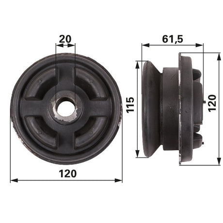 Kabinenlager vorne 83983548 zu New Holland – Lager für Traktorfrontlader Ersatzteil