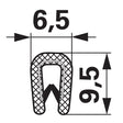 Kantenschutzprofil aus PVC mit Metalleinlage - Klemmbereich 1-2 mm – Landtechnik Ersatzteil