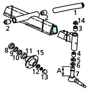Kegelrollenlager außen 0156591 zu Deutz