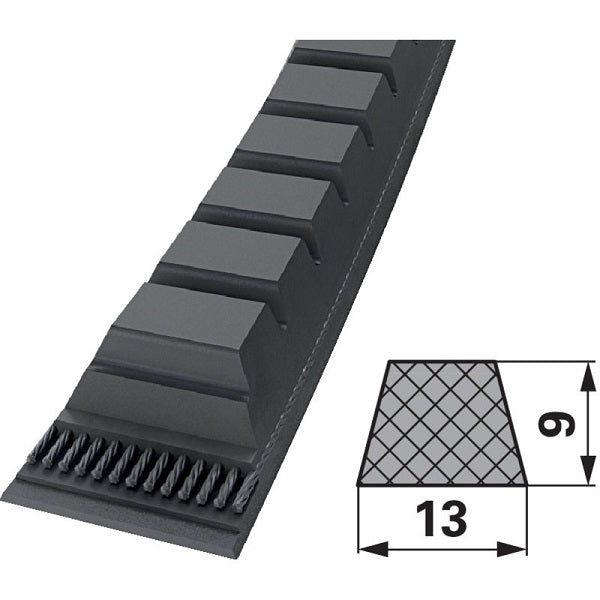 Keilriemen flankenoffen, gezahnt 13 x 950 mm DIN7753 – Keilriemen Ersatzteil
