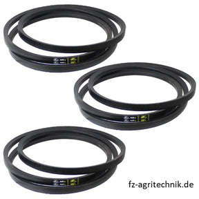 Keilriemensatz 3 Stück - 17 x 2516 -  06256546 zu Deutz-Fahr Mähdrescher - Variante 4 – Riemen für Mähdrescher Ersatzteil