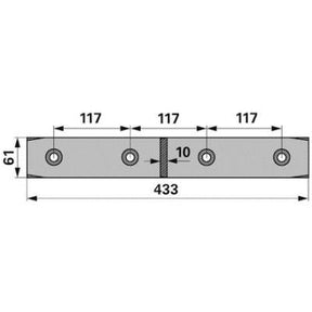 Gegenschneide 50860 zu Kemper – Sonstiges für Mähdrescher Ersatzteil