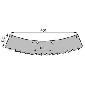 Sägemesser weiß 66037 zu Kemper – Messer für Mähdrescher Ersatzteil