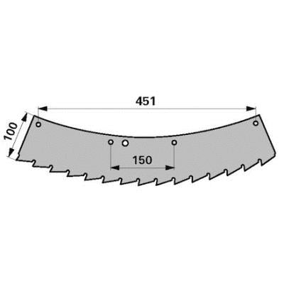 Sägemesser weiß 66037 zu Kemper – Messer für Mähdrescher Ersatzteil