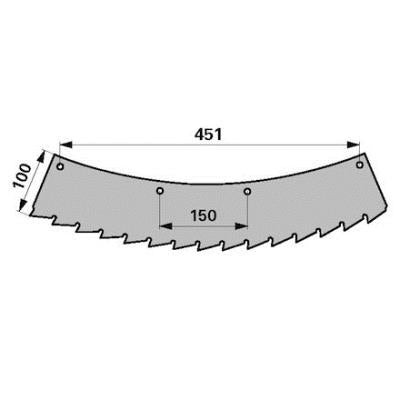 Sägemesser rot 66038 zu Kemper – Messer für Mähdrescher Ersatzteil
