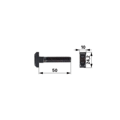 Kettenschraube M10 x 50 mm – Landtechnik Ersatzteil