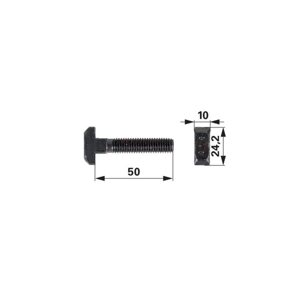 Kettenschraube M10 x 50 mm – Landtechnik Ersatzteil