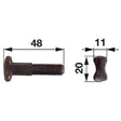 Kettenschraube M10 x 48 mm – Landtechnik Ersatzteil