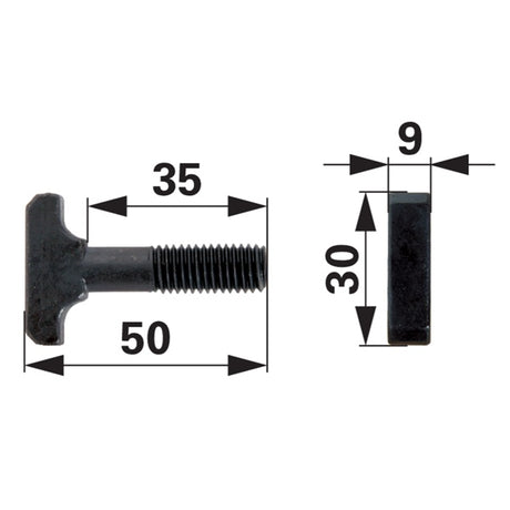 Kettenschraube M10 x 35 mm – Landtechnik Ersatzteil