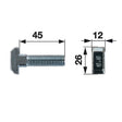 Kettenschraube M12 x 45 mm, verzinkt – Landtechnik Ersatzteil
