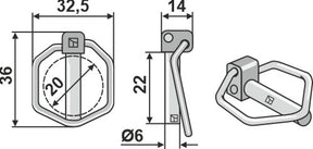 Klappsplint 6.0x21 A137010761 zu Kverneland