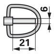 Klappstecker DG086 zu Amazone – Stecker Ersatzteil