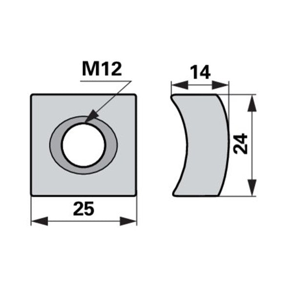 Konkavmutter M12 anstelle von Stoll 810673360 – Landtechnik Ersatzteil