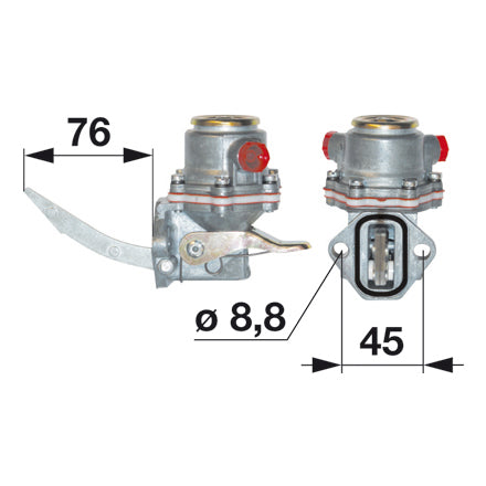 Kraftstoff-Förderpumpe - Dieselpumpe 4757884 zu Fiat – Kraftstoff Ersatzteil