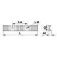 Kratzbodenleiste U-Profil 347428.3, 40 x 20 mm, gelocht, L 1.370 mm zu Krone – Kratzboden Ersatzteil