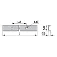 Kratzbodenleiste U-Profil 35203202, 50 x 25 mm, gelocht, L 1.670 mm zu Strautmann – Kratzboden Ersatzteil
