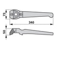 Kreiseleggenzinke links zu Lely 1.1699.0111.0 – Kreiselegge Ersatzteil