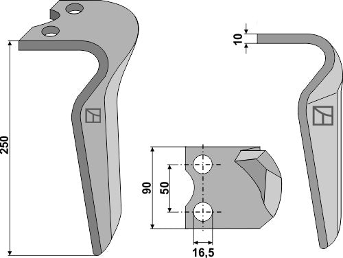 Kreiseleggenzinken 250mm links zu Morra