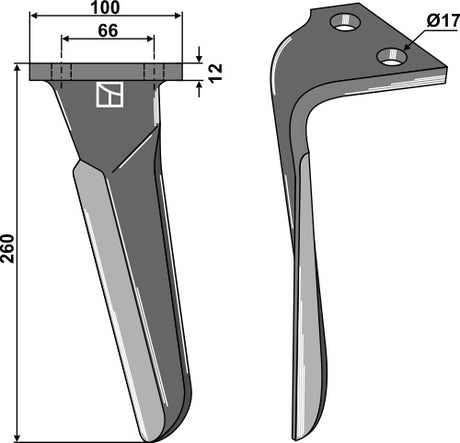 Kreiseleggenzinken 260mm links 2901277 zu Emy-Elenfer