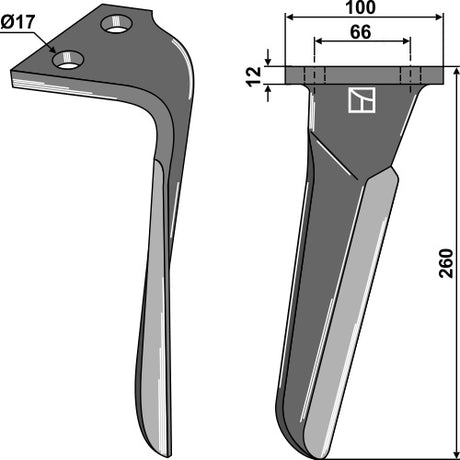 Kreiseleggenzinken 260mm rechts 2901276 zu Emy-Elenfer