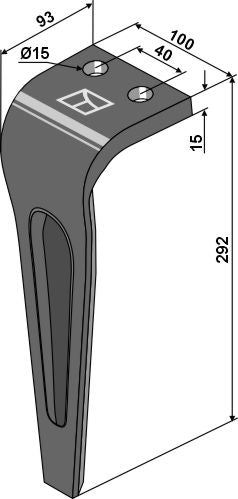 Kreiseleggenzinken 292mm RLM58002 zu Forigo-Roteritalia
