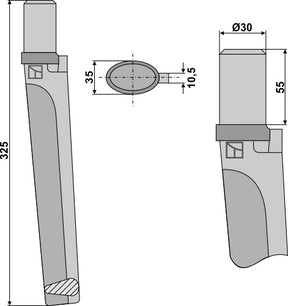 Kreiseleggenzinken 325mm zu Remac