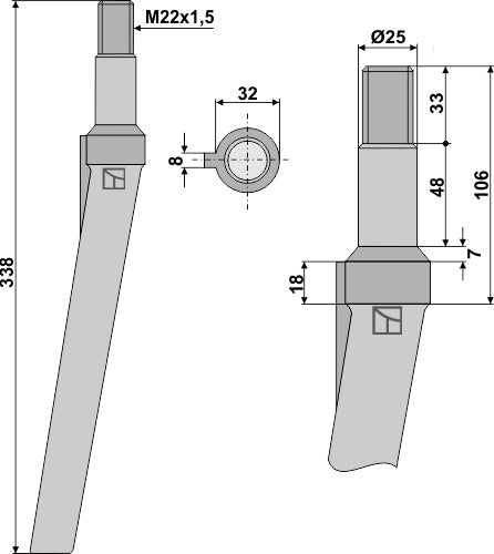 Kreiseleggenzinken 338mm zu Rotorland