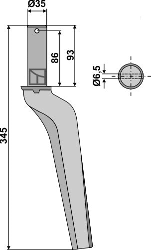 Kreiseleggenzinken 345mm 00 490 267 1 zu Krone