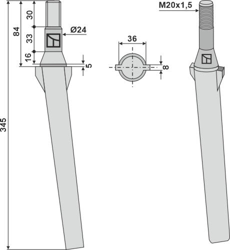 Kreiseleggenzinken 345mm zu Rotorland