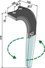 Kreiseleggenzinken (DURAFACE) 310mm links zu Emy-Elenfer