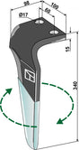 Kreiseleggenzinken (DURAFACE) 340mm rechts zu Maschio - Gaspardo